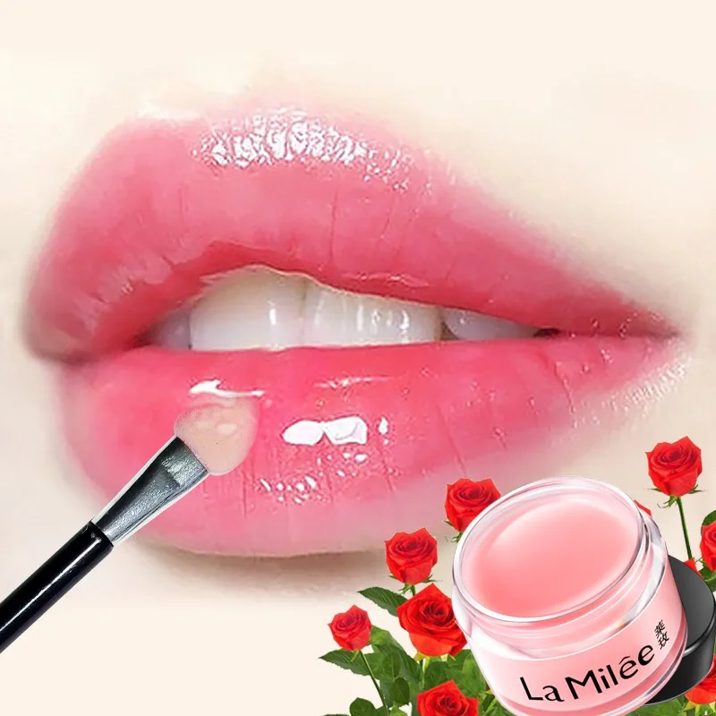 

Lip Mask For Lip Plumper Moisture Essence Plant Flower Extract Exfoliating Anti-Ageing Scrub Moisturizing Sleeping Mask Lip Film