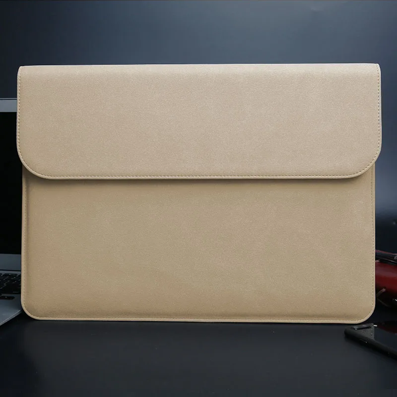 Only Khaki bag Yicana Модный чехол для ноутбука из искусственной кожи для Macbook 11, 12, 13, 15, 17 Air Pro retina, Ультратонкий чехол для ноутбука - Цвет: Only Khaki bag