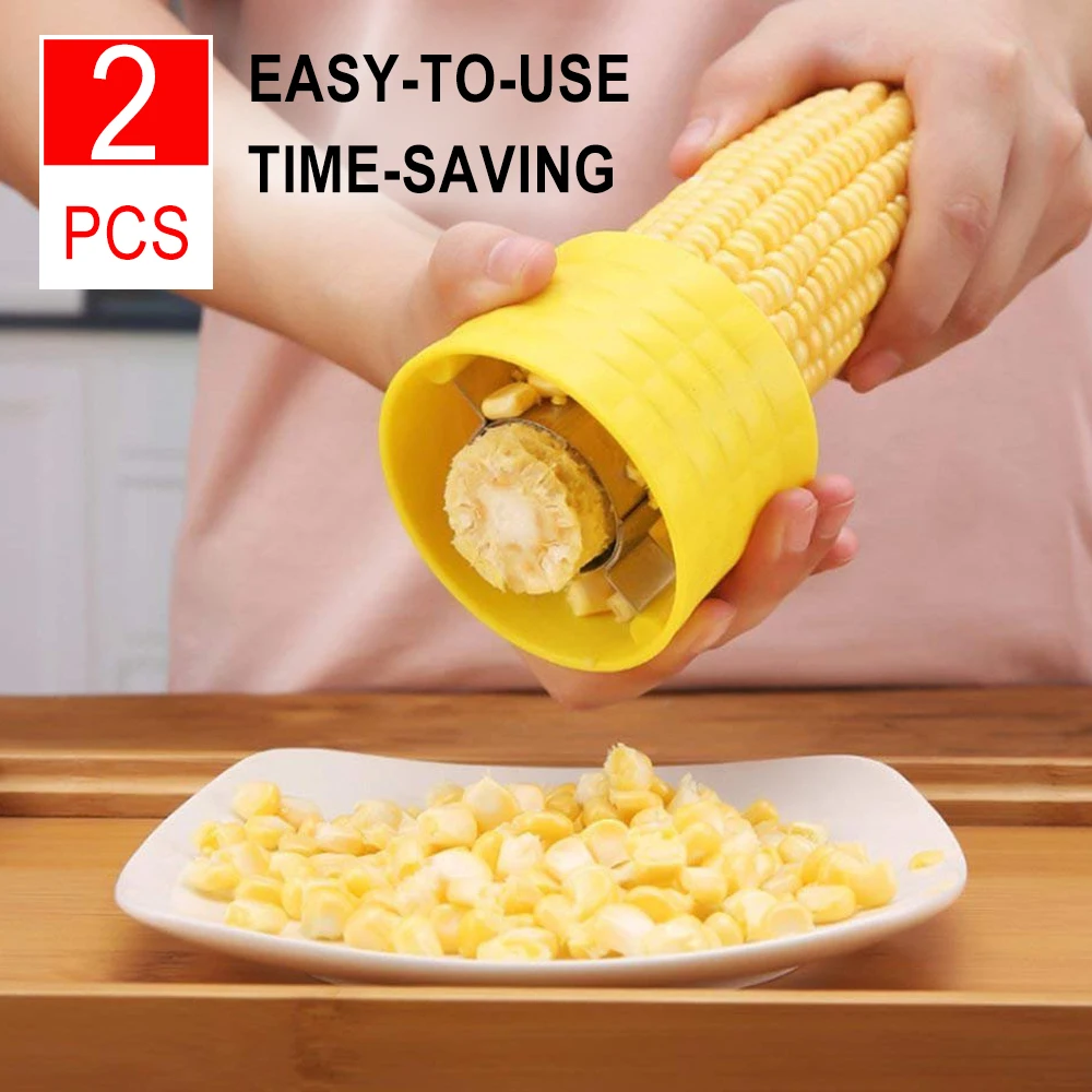 2 шт. инструмент для зачистки кукурузы Cob нож для удаления ядер Креативные кухонные аксессуары прочный материал