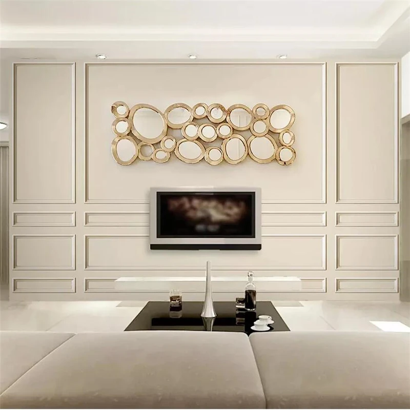 

Drop Shipping Custom Wallpaper Modern Minimalist Cube Box Mirror Decoration TV Background Walls Decoration Painting 3d Wallpaper