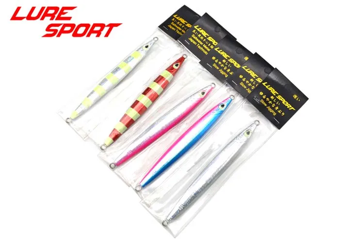 LureSport, свинцовые рыбные металлические приспособления, 3 шт., медленная наживка, 150 г, 5 цветов, приманка для морской рыбалки