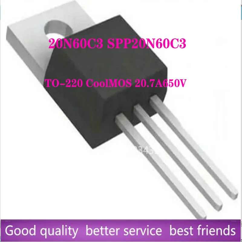 

10PCS/Lot 20N60C3 SPP20N60C3 TO-220 CoolMOS 20.7A650V