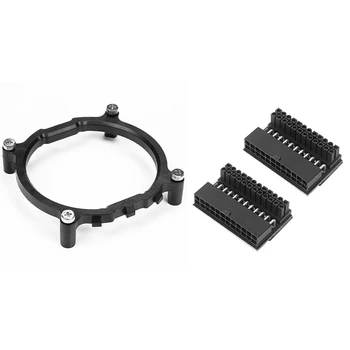 

1 Set Heatsink Base Support Cooler Fan Bracket Mount & 1 Set ATX 24 Pin to 24Pin Connectors Modular