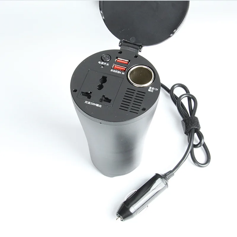 

150W Car Inverter Cup Car Inverter 12v Turn 220V Power Adapter