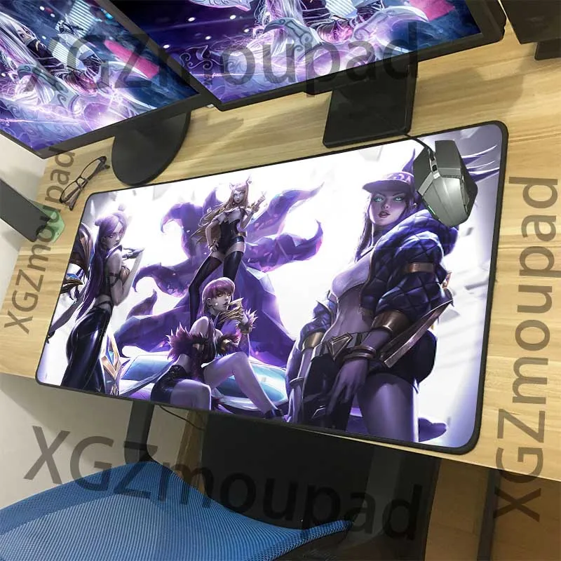 Игровой коврик для мыши XGZ League of Legends Модный черный Настольный Коврик