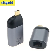 

USB C to Ethernet Adapter Cable USB-C to RJ45 LAN Network Adapter Converter Compatible with Thunderbolt 3 Connector For Laptop