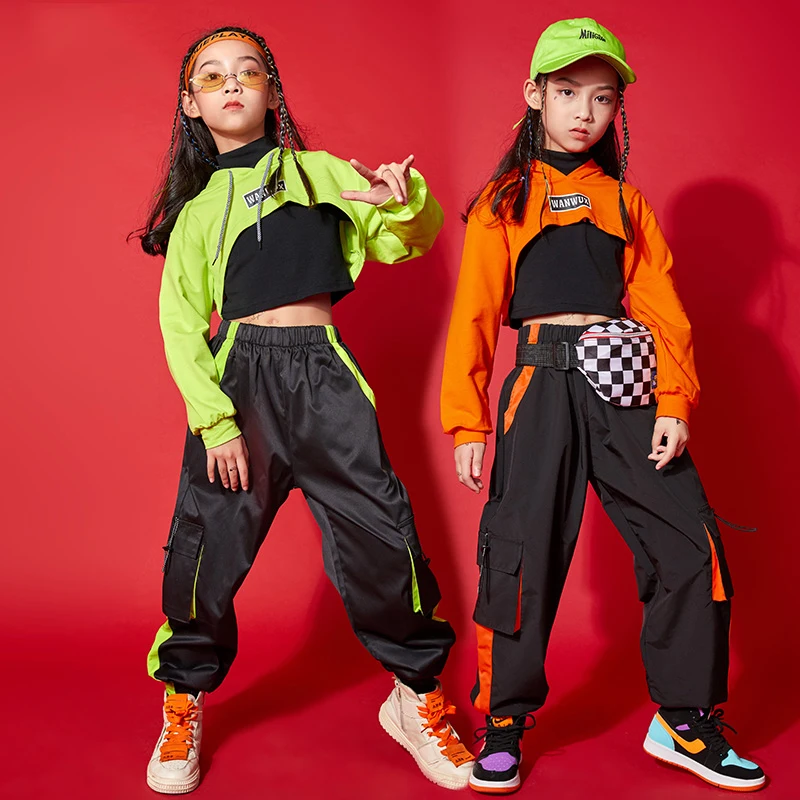

Hip Hop Dancing Clothes Streetwear Girls Jazz Dance Performance Stage Costume Festival Clothing Catwalk Show Clothing YS2863