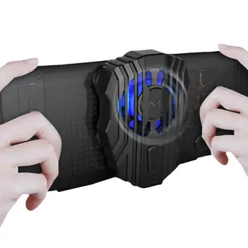 

Mini Radiator Cold Wind Handle Fan For PUGB Mobile Phone Cooler Controller LED Light Cooling
