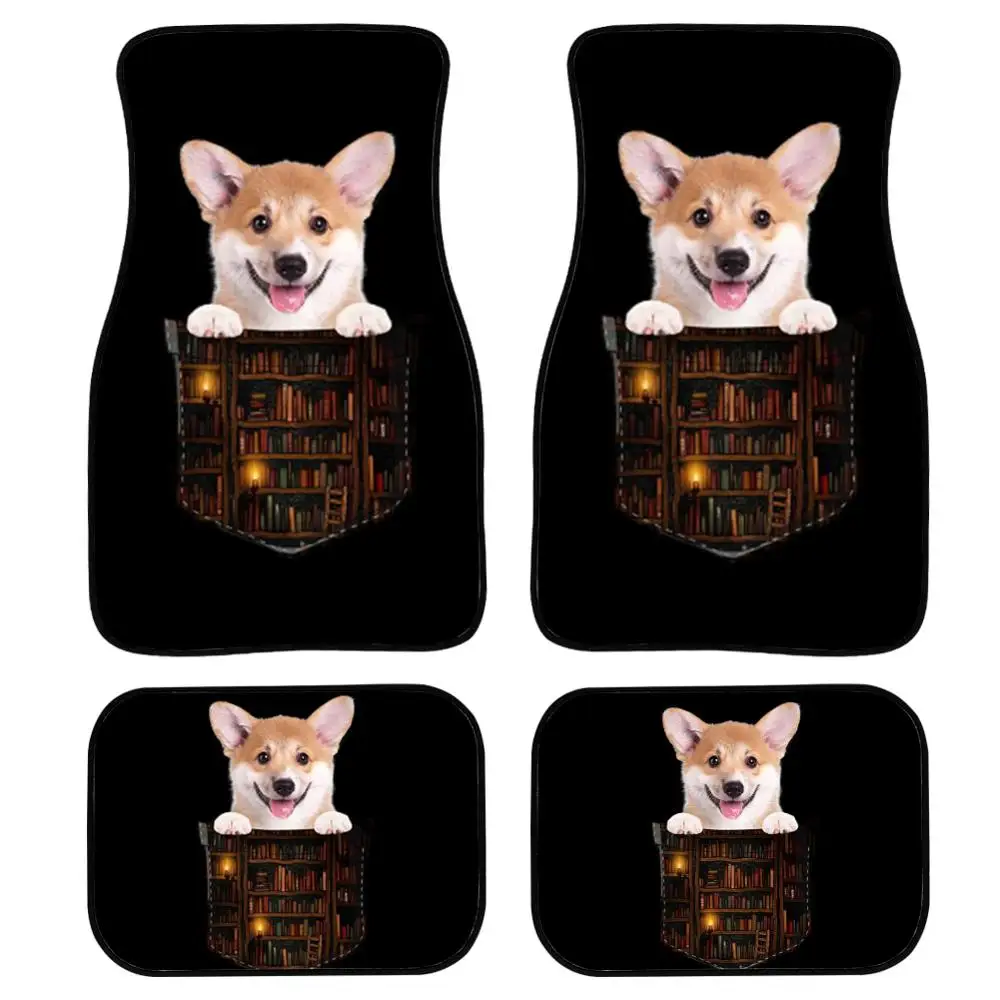 Коврик для книг INSTANTARTS Corgi карманный дизайн 4 шт./компл. универсальные напольные