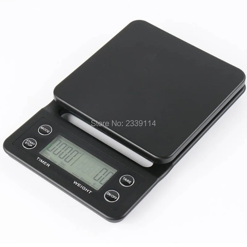 

3kg/0.1g 5kg/0.1g Drip Coffee Scale With Timer Portable Electronic Digital Kitchen Scale High Precision LCD Electronic Scales