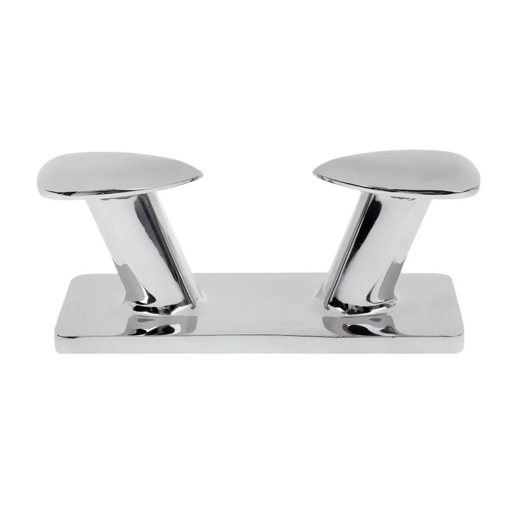 149mm Premium 316 Stainless Steel Double Horn Bollard Cleat for Marine Boat Trailer Mooring