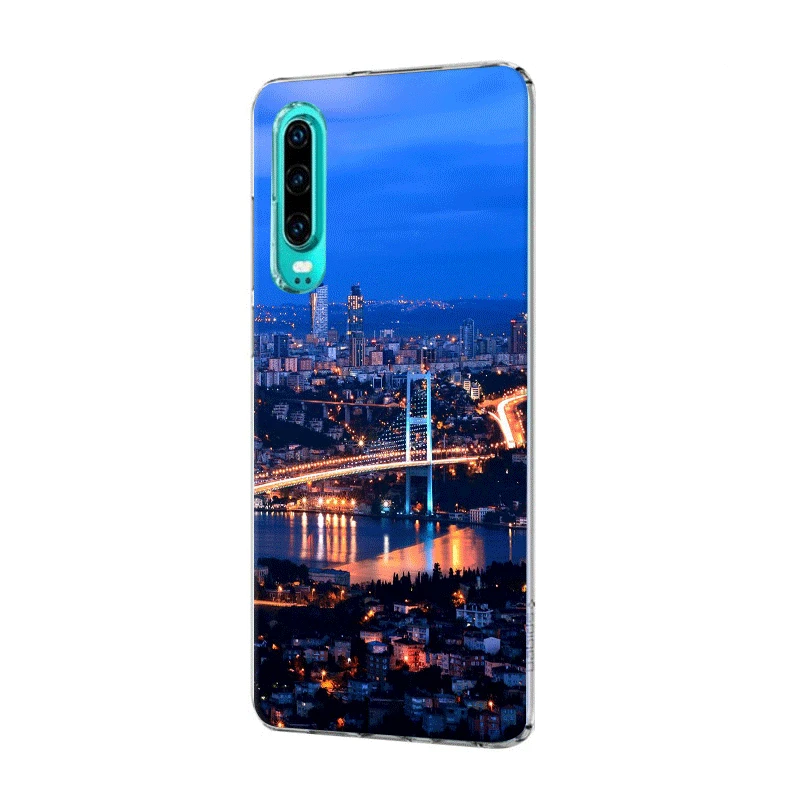 Мобильный телефон чехол для P Smart Z Plus P30 P20 P10 P9 P8 Lite Pro Жесткий Турция Стамбул Sceneary