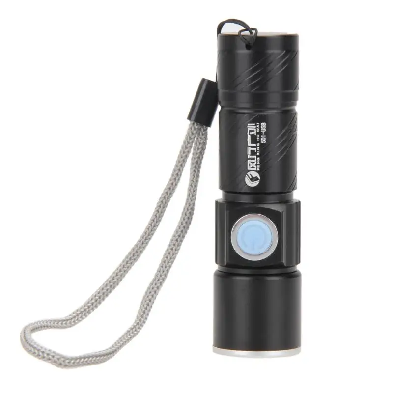 

Super Bright 200LM LED Mini Pocket Torch Rechargeable Flashlight Outdoor Waterproof Hiking Camping Hunting Flashlight