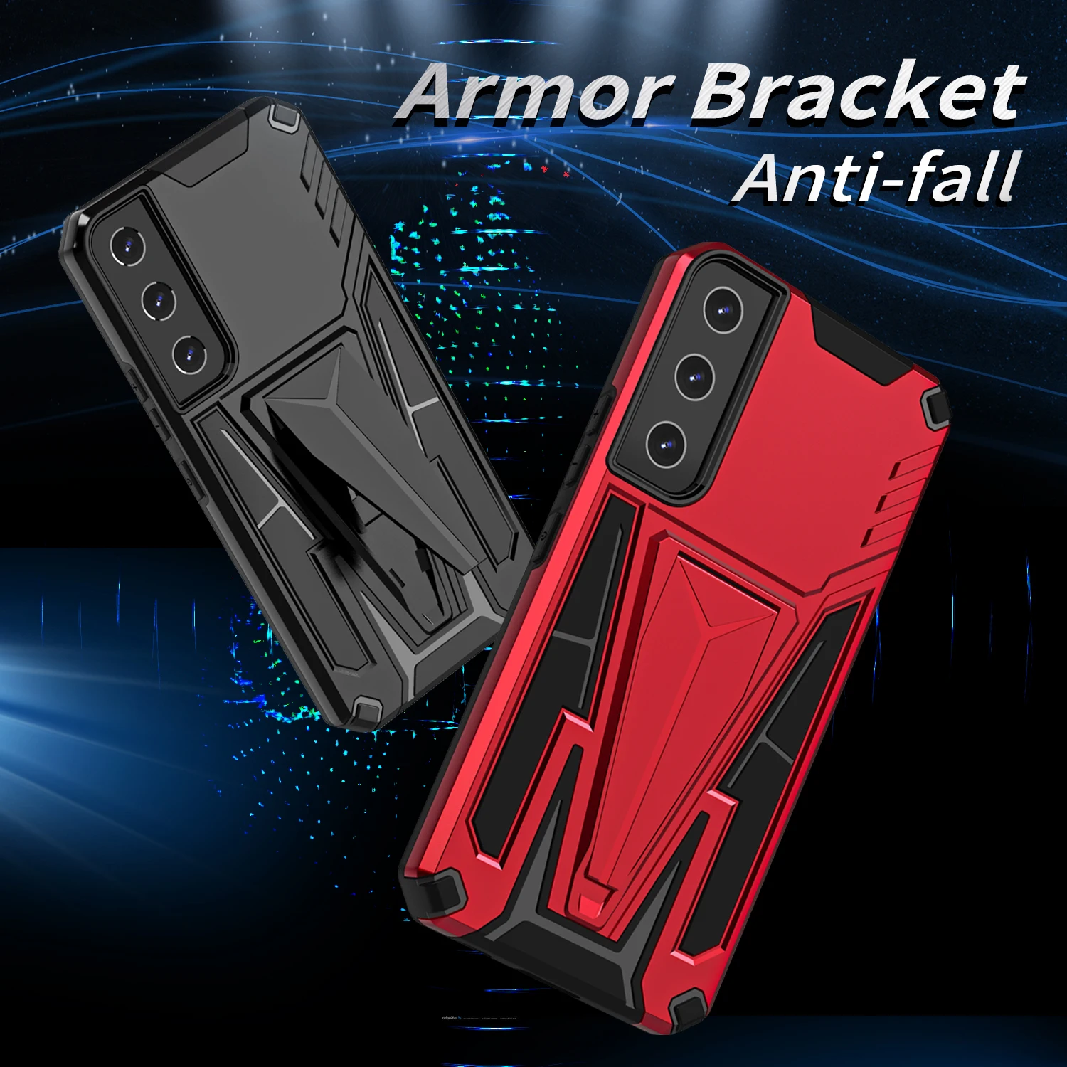 Custodia Per Telefono Per Samsung Galaxy S22 S21 Ultra S20 Fe S10 S9 Plus Z Flip Fold 3 F52 5G Custodia Per Anello Magnetico Antiurto