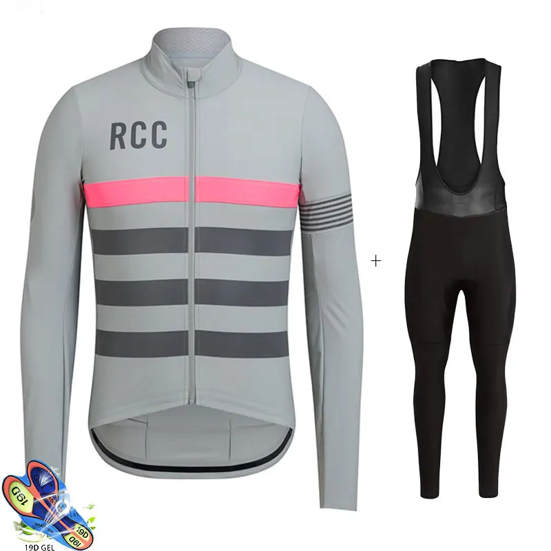 1 Rapha RCC одежда для велоспорта с длинным рукавом Джерси летний нагрудник длинная гелевая Подушка Roopa Ciclismo Invierno дорожный велосипед мужские колготки Триатлон - Цвет: 1