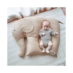 Berceau Portable pour bébés animaux automne et hiver, oreiller stéréotypé pour lit d'éléphant Anti chute, jouets en peluche amovibles et lavables 