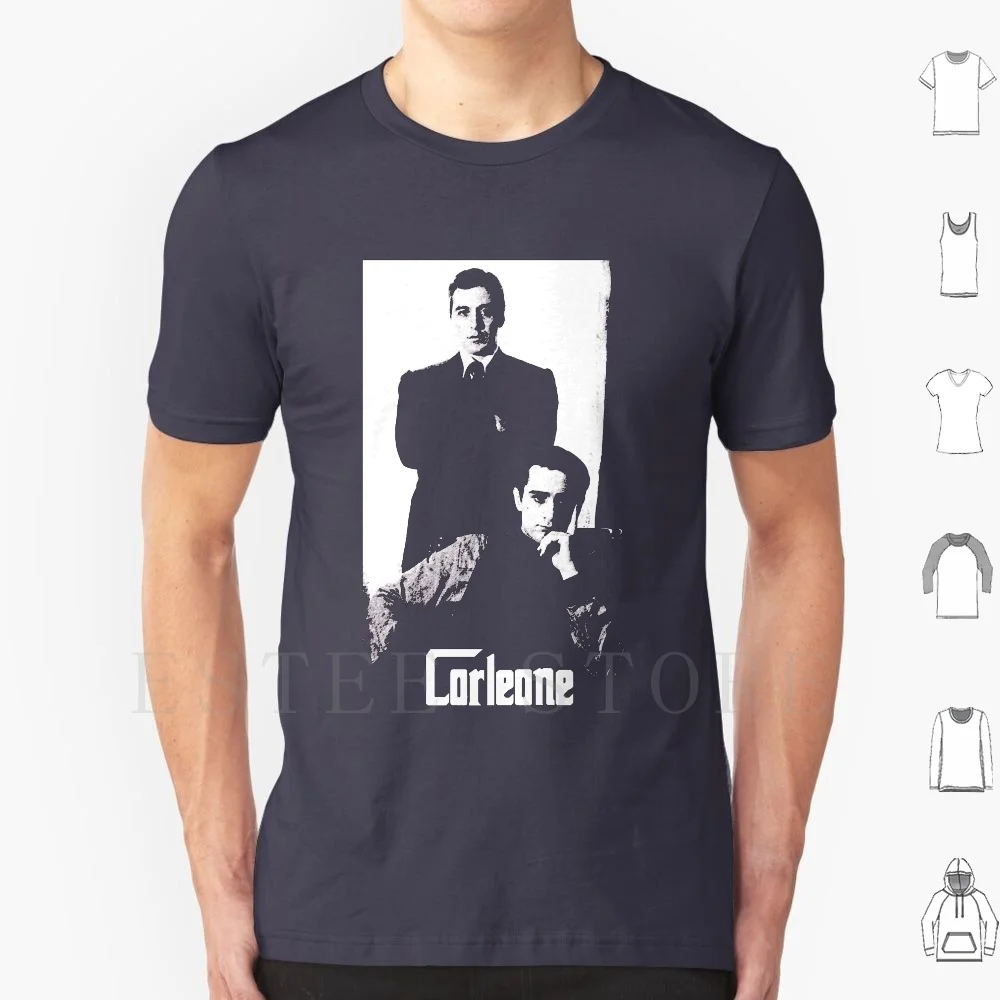 The Godfather Corleone T Shirt Cotone Uomo Stampa Fai-Da-Te Il Padrino Padrino Al Pacino Gangster Gangster Scarface Amazon Cannoli