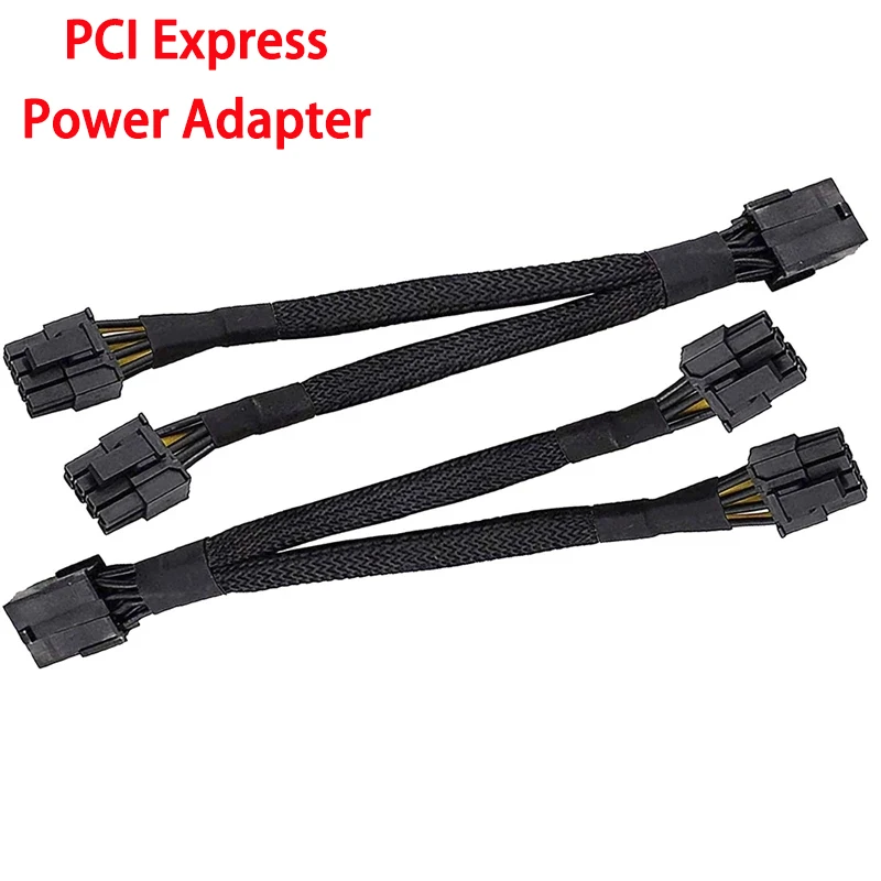 PCI Express 8-контактный двойной 6 + 2-контактный кабель питания PCIe разветвитель от 1 до 2