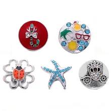 20 шт. Новинка 18 мм оснастки ювелирные изделия Ретро цветок оснастки кнопки праздник Любовь Сердце Американский флаг защелки Fit оснастка Кнопка браслет