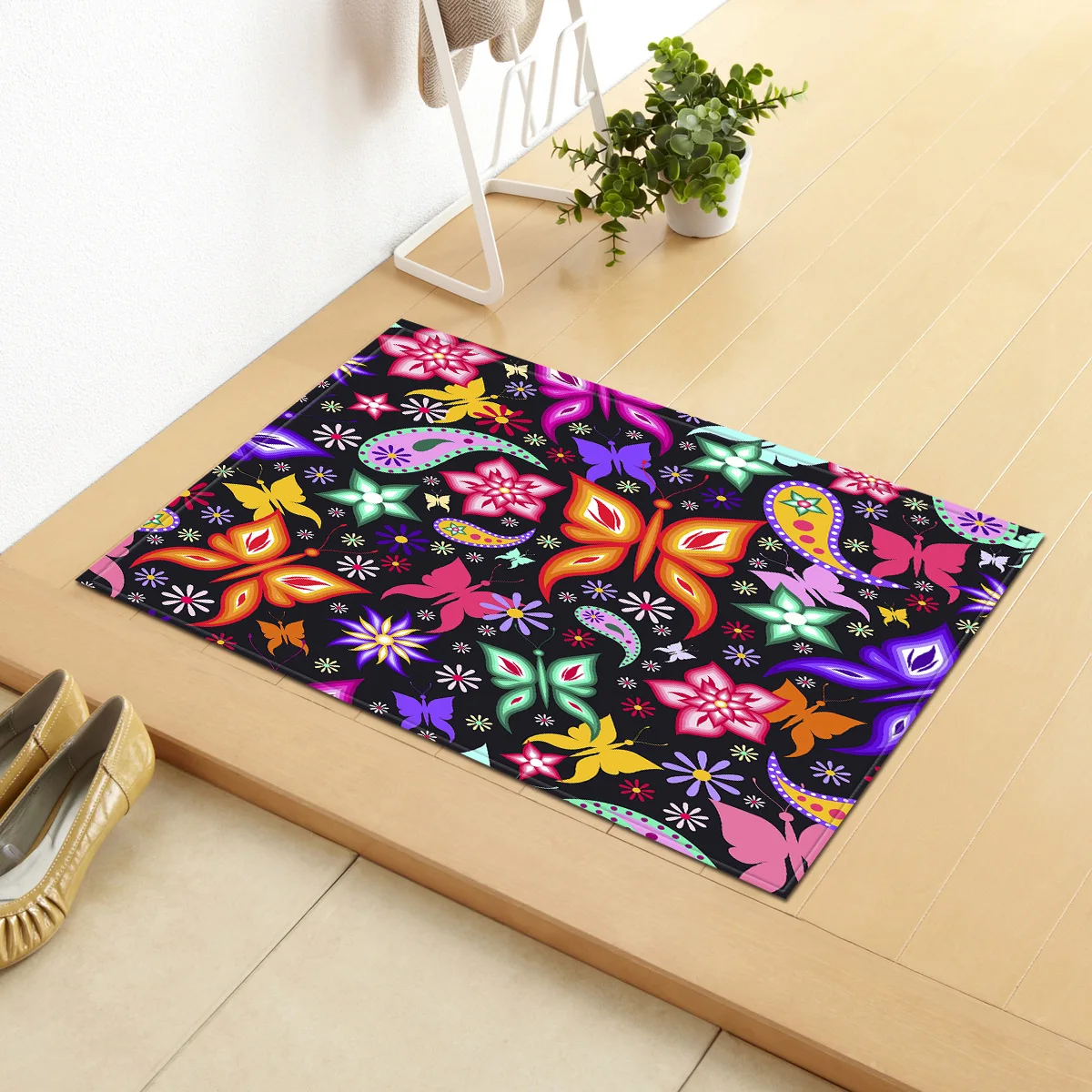 Butterfly02 Zeegle креативный узор Ployester Entance дверные коврики домашний декор Противоскользящие коврики для ванной комнаты кухонные Коврики для спальни ковер - Цвет: Butterfly02