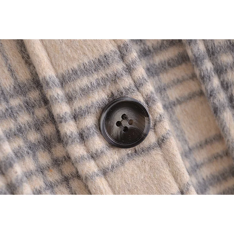 ネットショッピング Sherse 女性のためのヴィンテージチェック柄のタータンチェック柄ジャケット 襟付きのヴィンテージスタイルの長袖チェック柄ジャケット 冬 配送料無料 Hopespeechtherapy Com