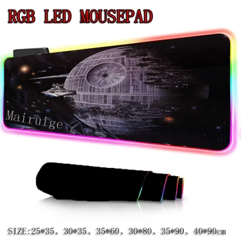 

Mairuige Star Wars RGB Mouse Pad To Notbook Computer pad Custom with Locking Edge Gaming Pads LOL CSGO GamerS