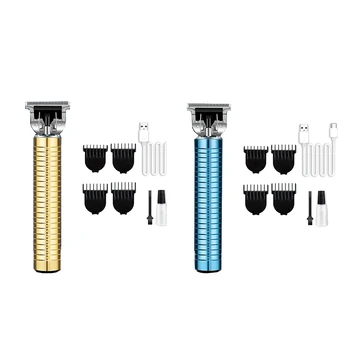 

Portable Electric Pro T-Outliner Cordless Trimmer Wireless Hair Clipper Set