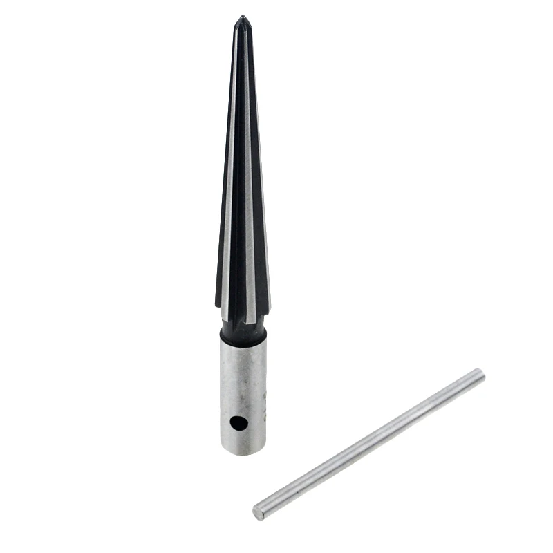 3-13mm 5-16mm Bridge Pin Hole Hand Held Reamer T Handle Tapered 6 Fluted Chamf Reaming Woodworker Cutting Tool Core Drill Bit