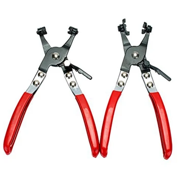 

Hose Clamp Pliers Set,2 Piece, Wide, Flat Band Hose Clamp Plier& Cross Slotted Jaw Pliers,Water Pipe Clamp