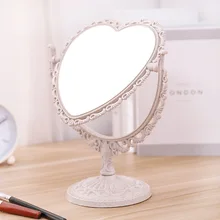 Европейский стиль, двухстороннее зеркало для макияжа в форме сердца, для спальни, для красоты, увеличительное стекло, портативный Настольный органайзер, зеркало Yiwu the Depa