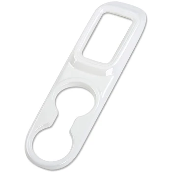 

Water Cup Holder Gear Shift Panel Frame Trim Cover for 2011-2017 Jeep Wrangler JK JKU(White)