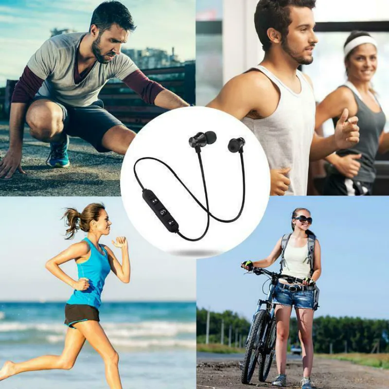 Водонепроницаемые Bluetooth наушники спортивные встроенный микрофон Магнитная привлекательная гарнитура с зарядным кабелем наушники для iPhone