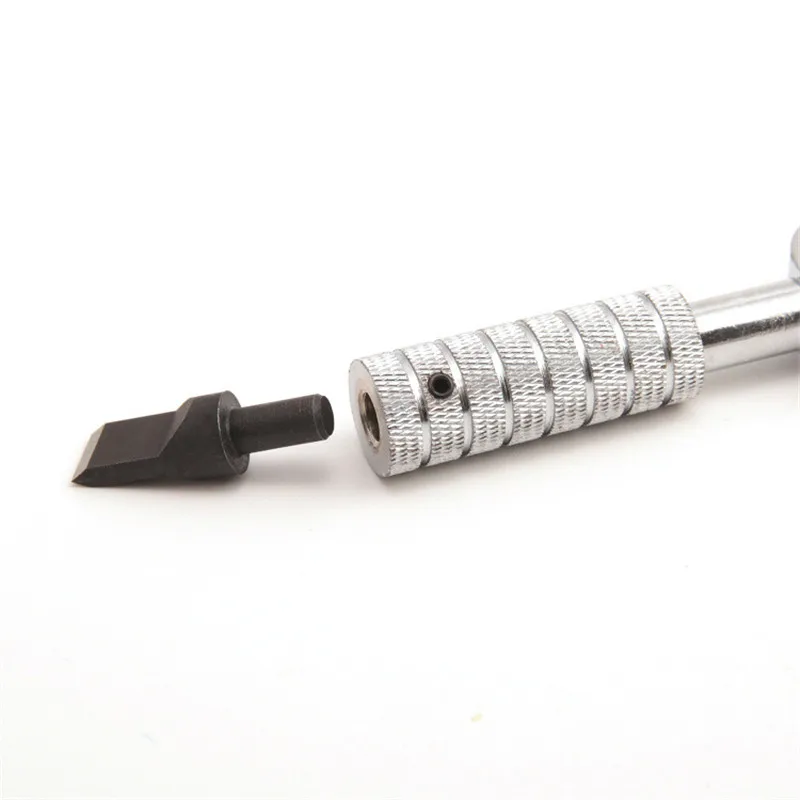 Leather Tool Leather Manual Carving Knife Rotate Cutter Head Whirling Ceramic Steel Sculpture Enchase Printing DIY Cowhide Tools Cutting Knife Carving Tool Leather Cutting Tools Leather Carving Hammer