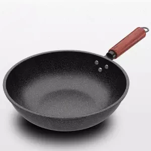 Wok антипригарная сковорода кастрюля для индукционной плиты газовая плита бытовой утюг сковорода керамическая посуда для приготовления пищи горшок гриль - Цвет: 32cm old models