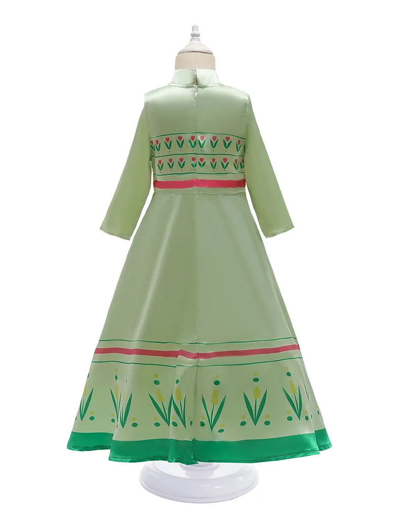 Girl Elsa Dress 2 Set For Girl Snow Queen Princess Cosplay Kids Anna Christmas Costume Children Halloween Party Girl Clothing