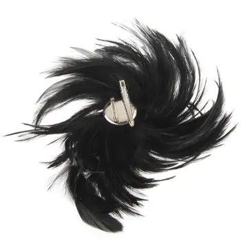 

Black Feather Cocktail Corsage Brooch Pin Hair Clip New HOT