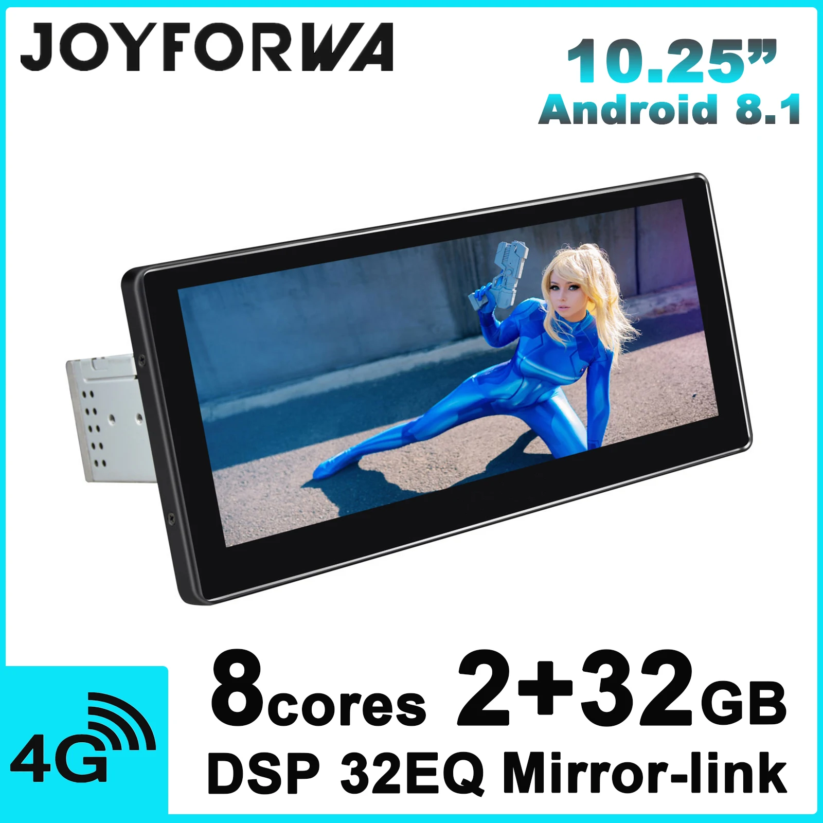 Gps 10 25 &quot1Din Android 8 1 Мультимедиа Радио DSP SPDIF сабвуфер Зеркало Ссылка WiFi 4G SIM DVR OBD DAB +