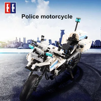 

DIY CaDA 539PCS Building Blocks City Polices Patrol Electric Motorcycle Military Technic SWAT Series Bricks Toys for Kid