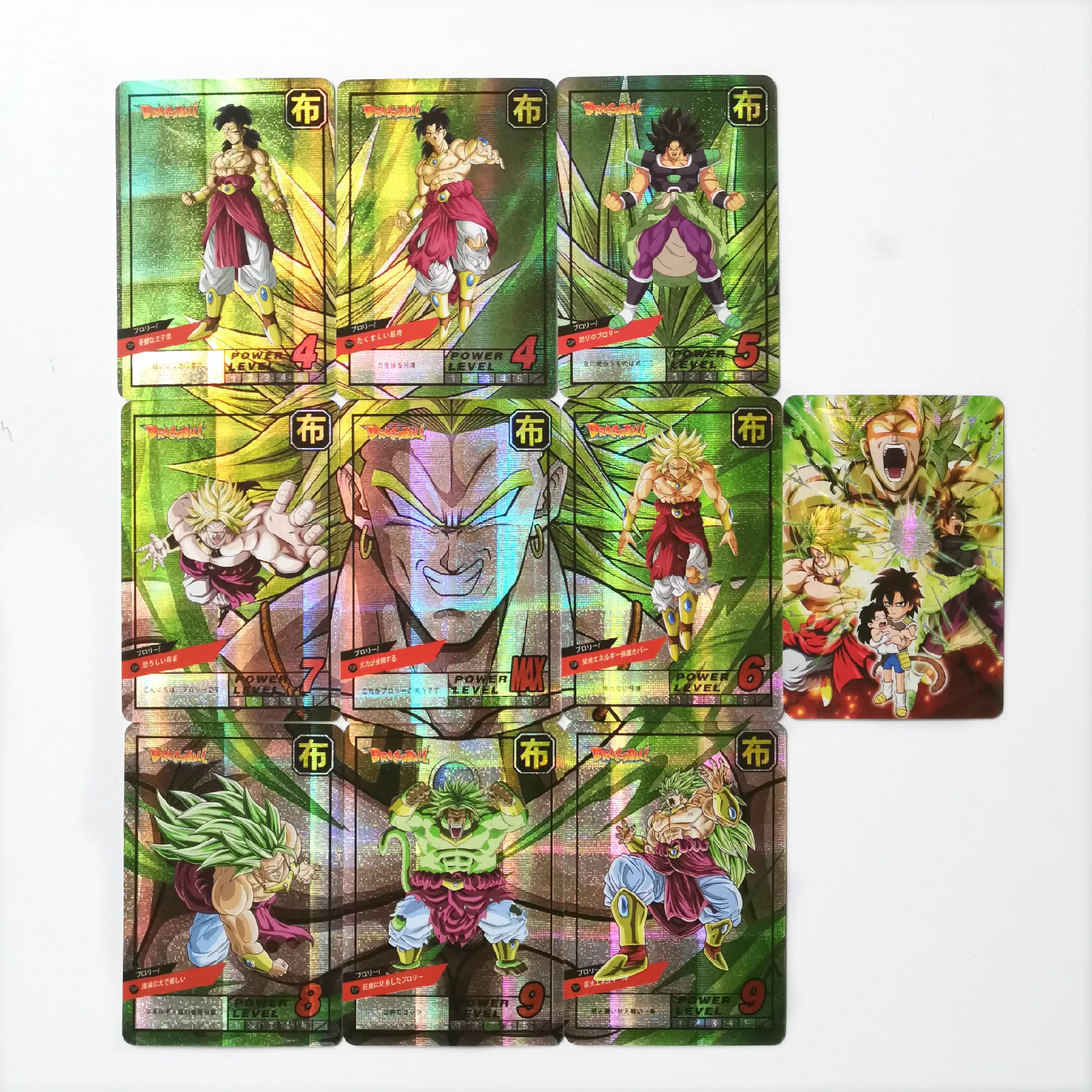 10pcs/set  Broli Super Dragon Ball Z Heroes Battle Card Game Collection Cards