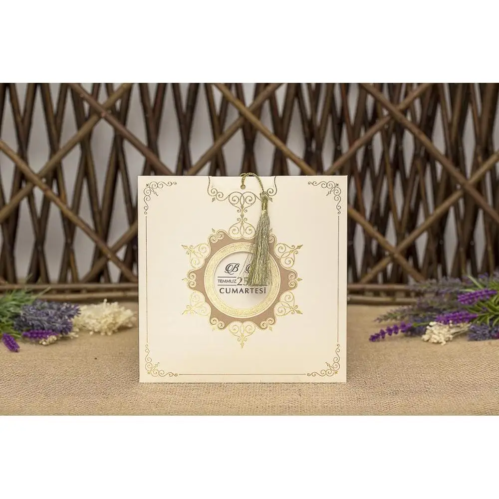 

50Pcs Laser Cut Luxury Wedding Invitations Cards Elegant Wedding Bridal Shower Gift Greeting Card Kits kod:8235