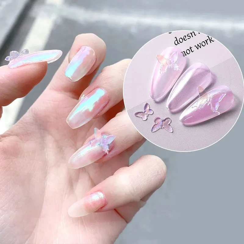 3d Butterfly Bow Silicone Mold Nail Carving Stamping Stencils Gel Soft Acrylic Mould French Manicure Nail Template Accessories Nail Art Templates Aliexpress