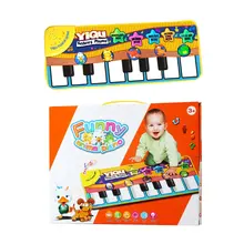 Детский музыкальный игровой коврик для фортепиано развивающие мягкие игрушки для мальчиков и девочек сенсорные электронные игровые коврики для фортепиано