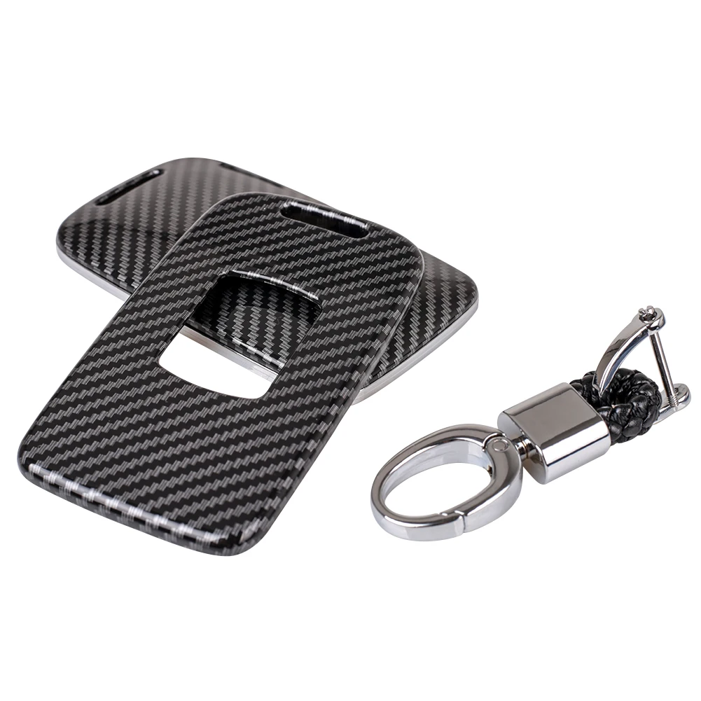 Чехол для автомобильного ключа из углеродного волокна чехол брелока Renault Kadjar Megane