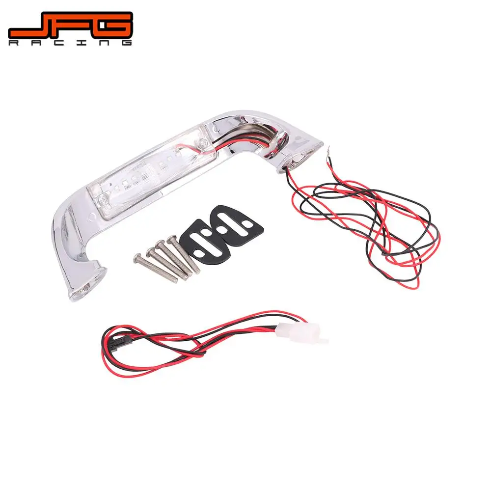 Мотоцикл хромированная крышка багажника светодиодные задние светильник для HONDA