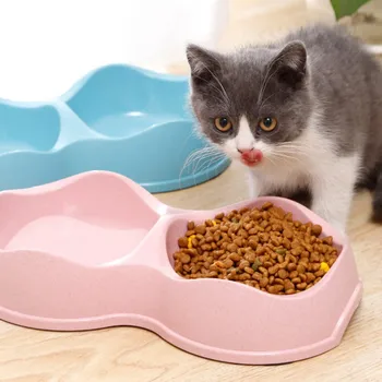 

Dogs and cats dual-use bowl high quality wavy pet food feeder non-slip puppies kitten feeding bowl