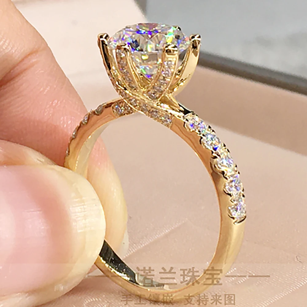 Half Carat 14k Yellow Gold Diamond Ring And A Half Carat Diamond