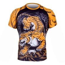 Джиу джитсу Муай Тай для мужчин Homme бокс ММА футболка тренажерный зал Футболка боевые искусства