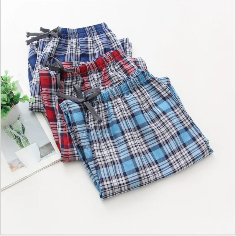 Летние мужские штаны для сна из 100% хлопка шорты битч пляжные мужская