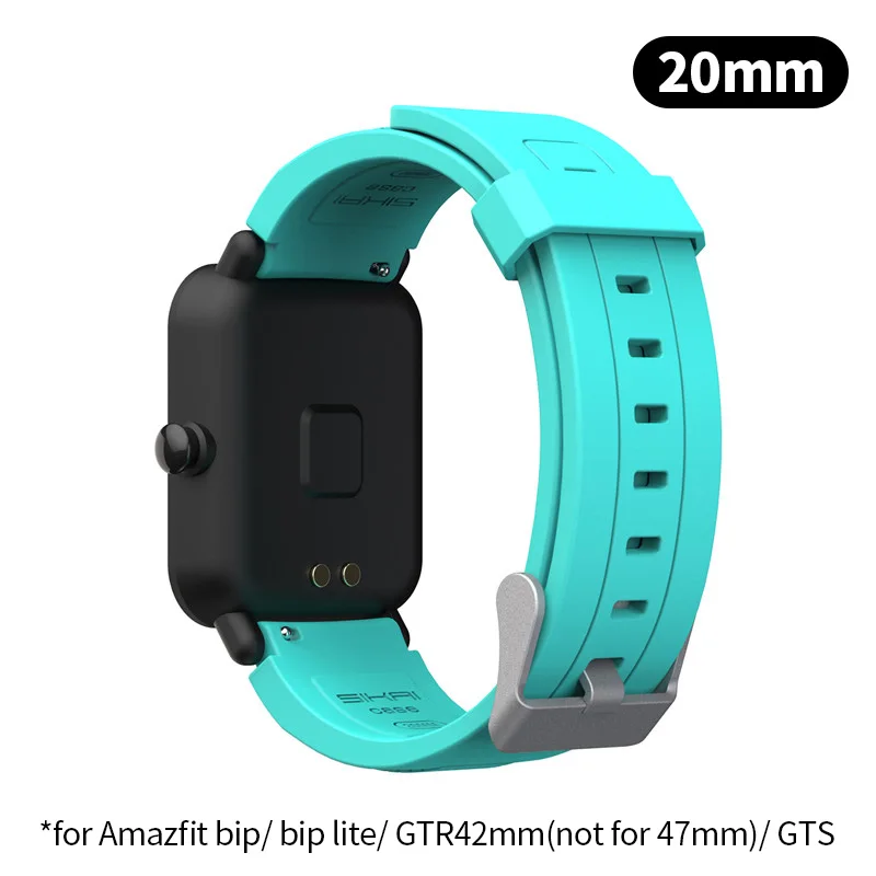 Ремешок для умных часов Amazfit bip GTR 42 мм 47 мм GTS запасной ремешок для xiaomi huami bip lite midong Bracelet 20 22 мм - Цвет: for bip GTS GTR 42mm