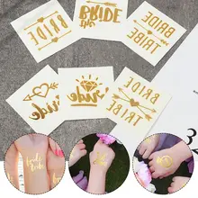 Bachelorette Decor Bride Tattoo Sticker Bridal Team Temporary Tattoo Bachelor Party Sticker Bride Party Decoration